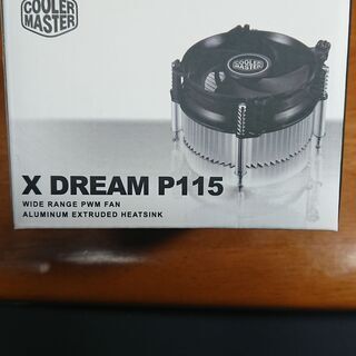 新品　未使用　箱入り　クーラーマスター　Cooler Master、インテル純正CPUクーラーとよく似たデザイン　LGA115x向けCPUクーラー「XDream P115」の画像