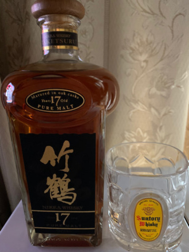【値下げ】ニッカウヰスキー　竹鶴　17年　角瓶　黒ラベル