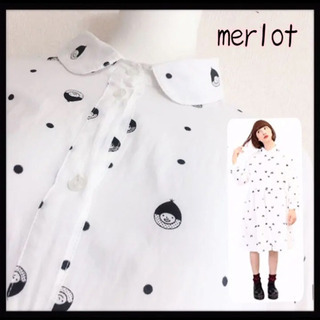 ご購入者様決定［merlot］どんぐり小僧総柄チュニックワンピー...