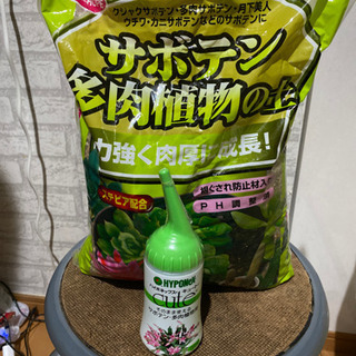 サボテン、多肉植物の土&ハイポネックス