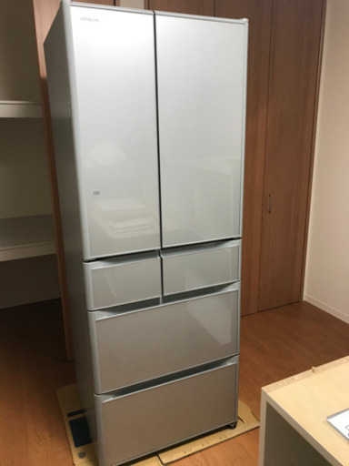 日立　HITACHI 6ドア冷凍冷蔵庫　R-F48M1 475L 2017年製　観音開き　自動製氷機能付き