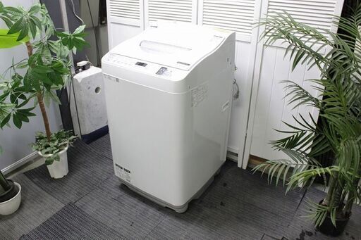 R2734) SHARP 中古シャープ 縦型洗濯乾燥機 ES-TX5D-S シルバー系 [洗濯5.5kg /乾燥3.5kg /ヒーター乾燥 /上開き] 2020年製!店頭取引大歓迎♪