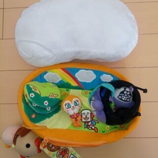 ベビー　まくら　おもちゃ　アンパンマン　おかたづけボックス　景品の画像