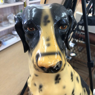 ※鼻割れあり✨犬の置物✨ダルメシアン✨番犬✨玄関にいかがでしょう？✨の画像