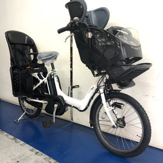 今だけ！新品バッテリー付き　2年保証 関東全域送料無料　保証付き　アンジェリーノ　パスキッスミニ　20インチ 3人乗り 8.9ah 電動自転車　電動アシストの画像