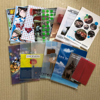 取引終了しました【無料】絵柄有りクリアファイル等、差し上げます！