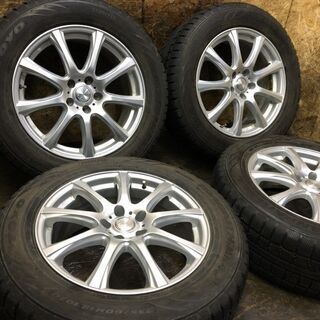 【TOYO winter TRANPATH MK4α 235/60R18】スタッドレス【社外 18インチ 7.5J5HPCD114.3+38】バリ溝 レクサスRX等　(TC324) クレジットカード QR決済可能