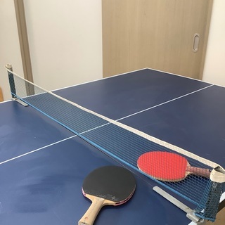 家庭用折りたたみ式キャスター付卓球台(中古): コロナ禍で役に立つと思います！の画像