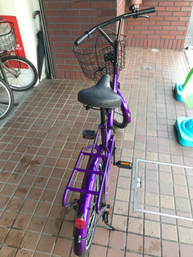 ★美品★20インチ　大きめのかご付き　両立スタンド　
