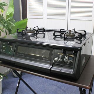 R2465) Paloma 中古 パロマ エブリシェフ　IC-360WA-R 水無し両面焼き LPガス用/右強火　ブラックプラチナ 2019年製! ガス台 店頭取引大歓迎♪