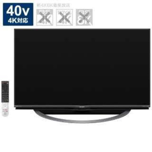 【ジャンク品】【お値下げしました】4tc40aj1 4k液晶テレビ　画面割れ　AQUOS アクオス