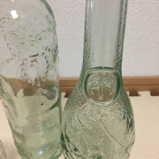 値下げ1500円→1000円スペイン製　リサイクルデザインボトル3点セットの画像