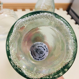 値下げ1500円→1000円スペイン製　リサイクルデザインボトル3点セットの画像