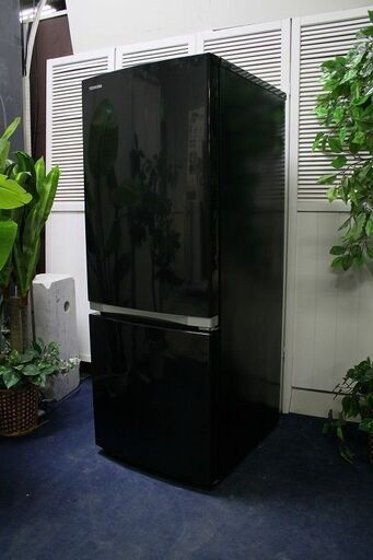 R2215) TOSHIBA 中古 東芝　2ドア冷凍冷蔵庫　153L　GR-P15BS(K) 2019年製! 冷蔵庫 店頭取引大歓迎♪