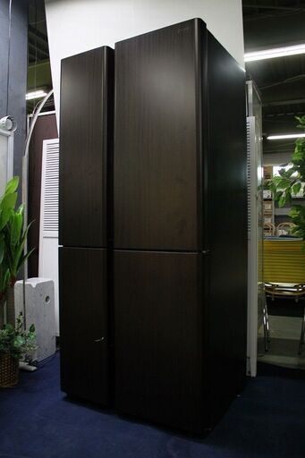 R2088) AQUA 中古 アクア　4ドア冷凍冷蔵庫 自動製氷 AQR-TZ51H(T) 512L ダークウッドブラウン 2019年製! 冷蔵庫 店頭取引大歓迎♪