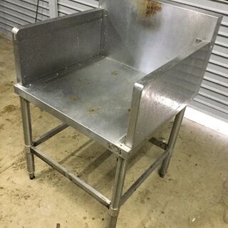 業務用 ステンレス作業台 H91 W60 D58 バックガード・サイドガード付き 厨房 調理台 飲食店の画像