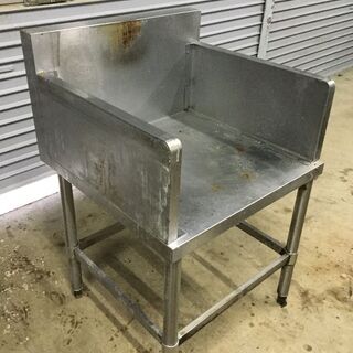 業務用 ステンレス作業台 H91 W60 D58 バックガード・サイドガード付き 厨房 調理台 飲食店の画像