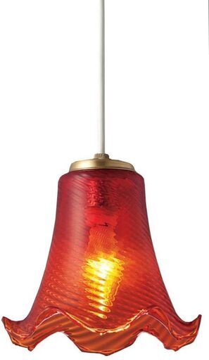 ペンダントライト(LED4.3W・電球色) 赤　2個