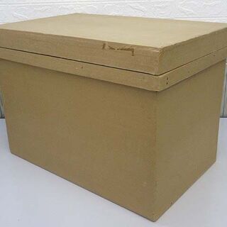ss0808　中古　茶箱　大型　紙貼り　収納箱　木箱　保存箱　木...