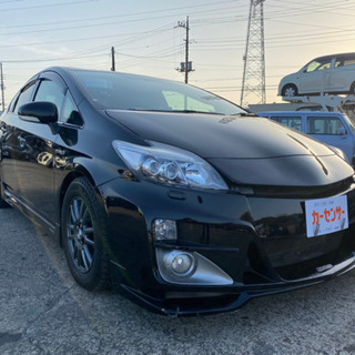 予備検査付き h22年式 30プリウス    社外マフラー 社外エアロ サイドビューカメラ TRD ダウンサス支払総額35万円カード払い可☆☆の画像