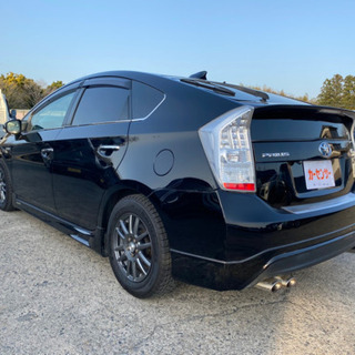 予備検査付き h22年式 30プリウス    社外マフラー 社外エアロ サイドビューカメラ TRD ダウンサス支払総額35万円カード払い可☆☆の画像