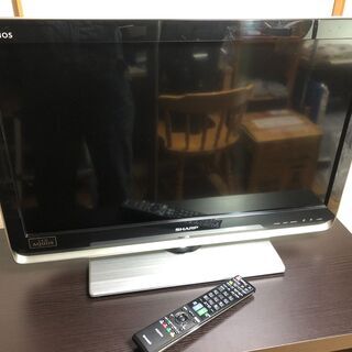 【値下げ】シャープ26インチ液晶テレビ【取説／リモコン付属】