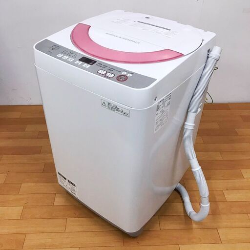 ✨お買い得品✨ シャープ 2016年製 6.0kg 洗濯機 ES-GE60R-P　/SL2