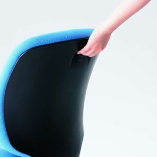  【未使用】 プラス オフィスチェア アジャスト肘 KD-KAA BK ブラック 肘のみの画像