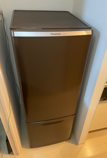 【ネット決済・値下げ】◆Panasonic◆　ノンフロン冷凍冷蔵庫　NR-B176W-T(ブラウン)　2ドア　一人暮らし応援　USED