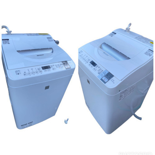 2016年製 シャープ 5．5kg/3.5kg洗濯乾燥機 keyword キーワードホワイト EST5E4KW(0317c)
