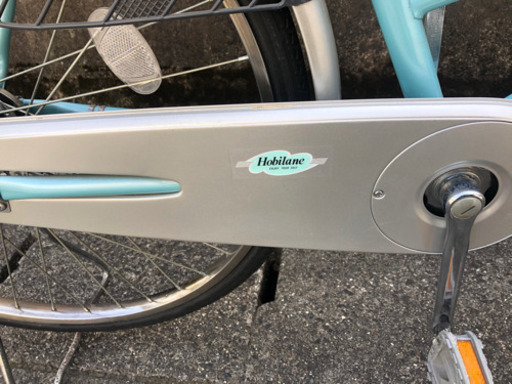 【中古自転車】26インチ変速なし　水色　前カゴ新品❗️美品❗️若林自転車　膳所　SALE中❗️