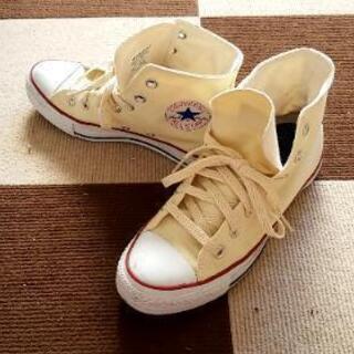 【値下げ】コンバース　CONVERSE　ハイカットスニーカー　24.5