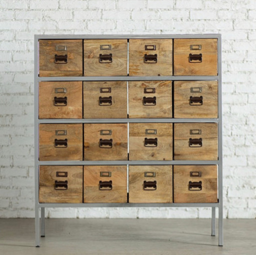 無垢×アイアン チェスト 男前 家具 ブルックリン ヴィンテージ ビンテージ