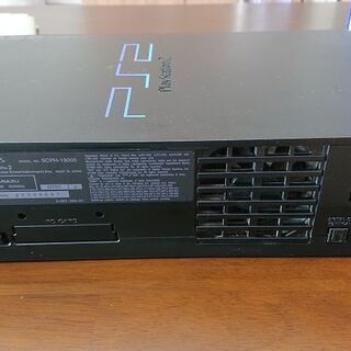 PS2本体⁺コントローラ2⁺メモリーカード⁺スタンド⁺PS1メモリーカードの画像