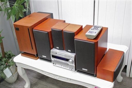 R2955) ONKYO 中古 オンキョー 5.1ch FR-UN9 DVDシステムコンポ メンテナンス済み スピーカーシステムセット　2008年製 その他家電 店頭取引大歓迎♪