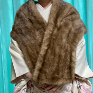 値下げしました！ミンク毛皮ショールの画像