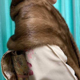 値下げしました！ミンク毛皮ショールの画像