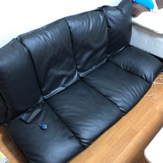 3人がけ レザーソファ