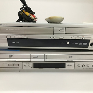 DVD&VHSデッキ【2台まとめて】