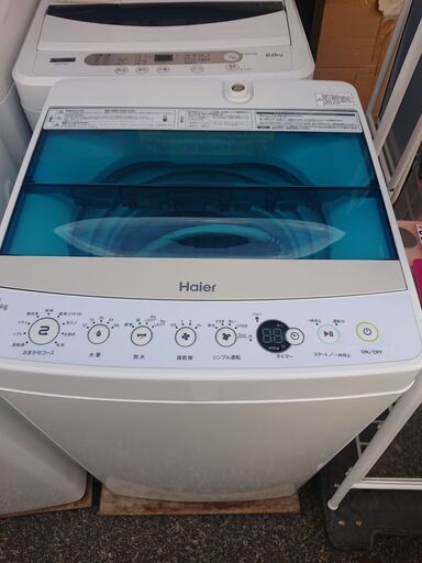 洗濯機　ハイアール　4.5K　2017年製　JW-C45A　単身サイズ　Haier（W115）