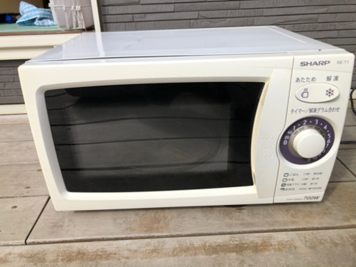 【取引決定】シャープ 電子レンジ 50Hz ホワイト系 RE-T1W-5 2009年製