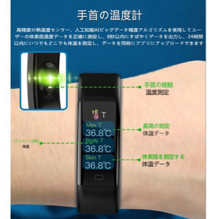 値下げ1000円 替えバンド付 スマートウォッチの画像