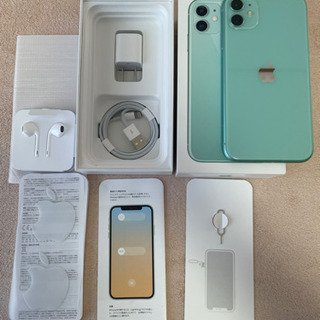 iPhone11 64GB アクセサリー付属品付 美品】SIMフリー iPhone11 64gb 特典付き アクセサリー未使用