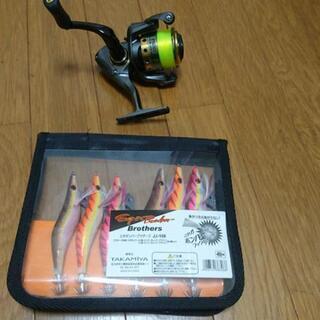 新品未使用 スピニングリール&エギ セット