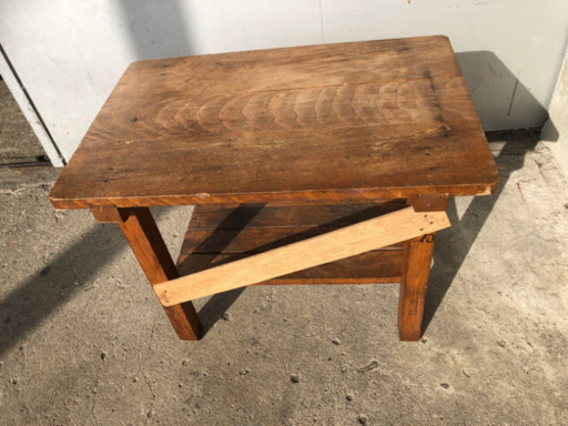 昭和レトロ ローテーブル 作業台 置き台 アンティーク 60×40×45cmおおよそ