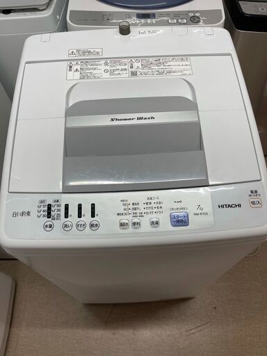 ■都内近郊無料で配送、設置いたします■2017年製　洗濯機　日立　NW-R703　7キロ■HT01