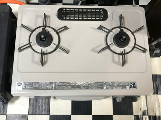 【リサイクルサービス八光　田上店　安心の3か月保証】 リンナイ　KGM562BEL ガスコンロ 2口 /右強火 /LPガス　2016年製　