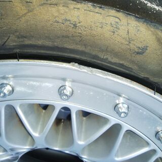 組み替えバランス出来ます ！ミニバン 6穴アルミホイール 15インチ 6.5JJ 215/65R15 96S ブリジストンB361タイヤ アルミ 1本 ニッサン エルグランド 等の画像