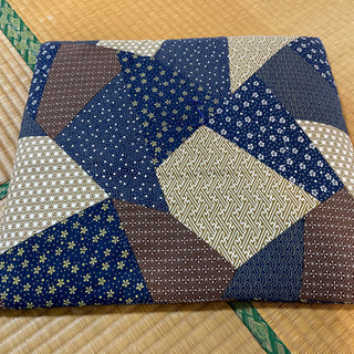 安心の国産 パッチワーク風和風モダン座布団 20枚の画像