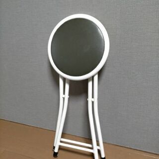 美品 ニトリ スツール ソレイユ パイプ椅子